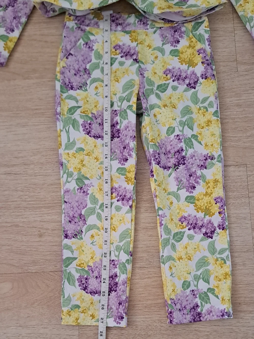 Janie and Jack Yellow, Lavender & Green Floral Jacket Set